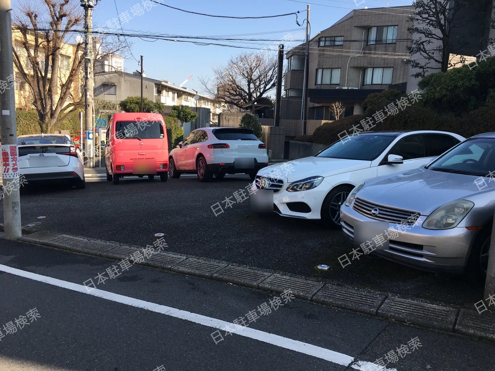 目黒区柿の木坂３丁目　月極駐車場