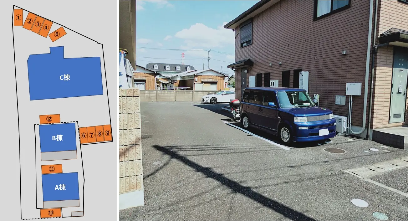 ファミールヤマノヤ駐車場