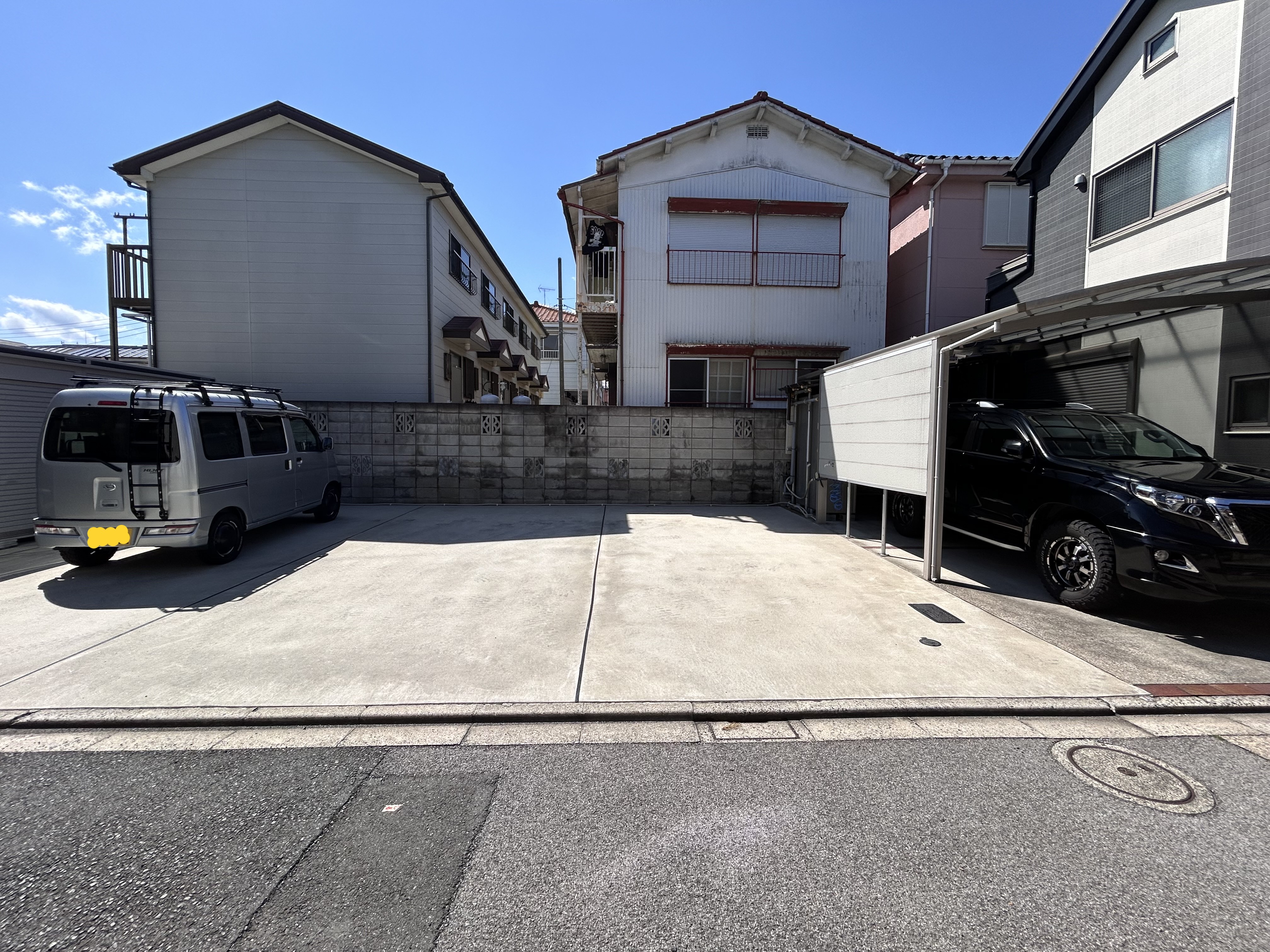 洗車自由 六木４丁目 月極駐車場